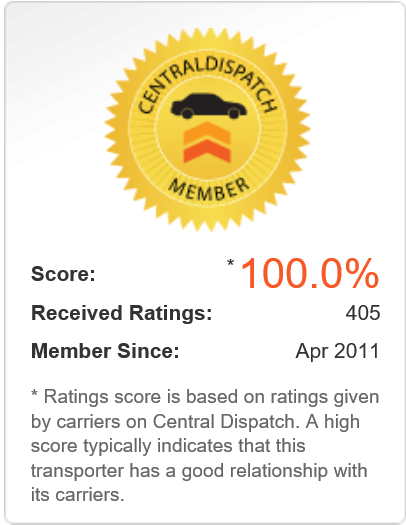 Central Auto Dispatch Award